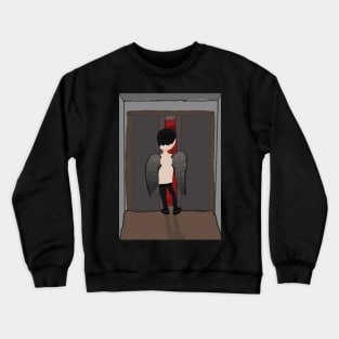 Elevator to the underworld for an angel Crewneck Sweatshirt